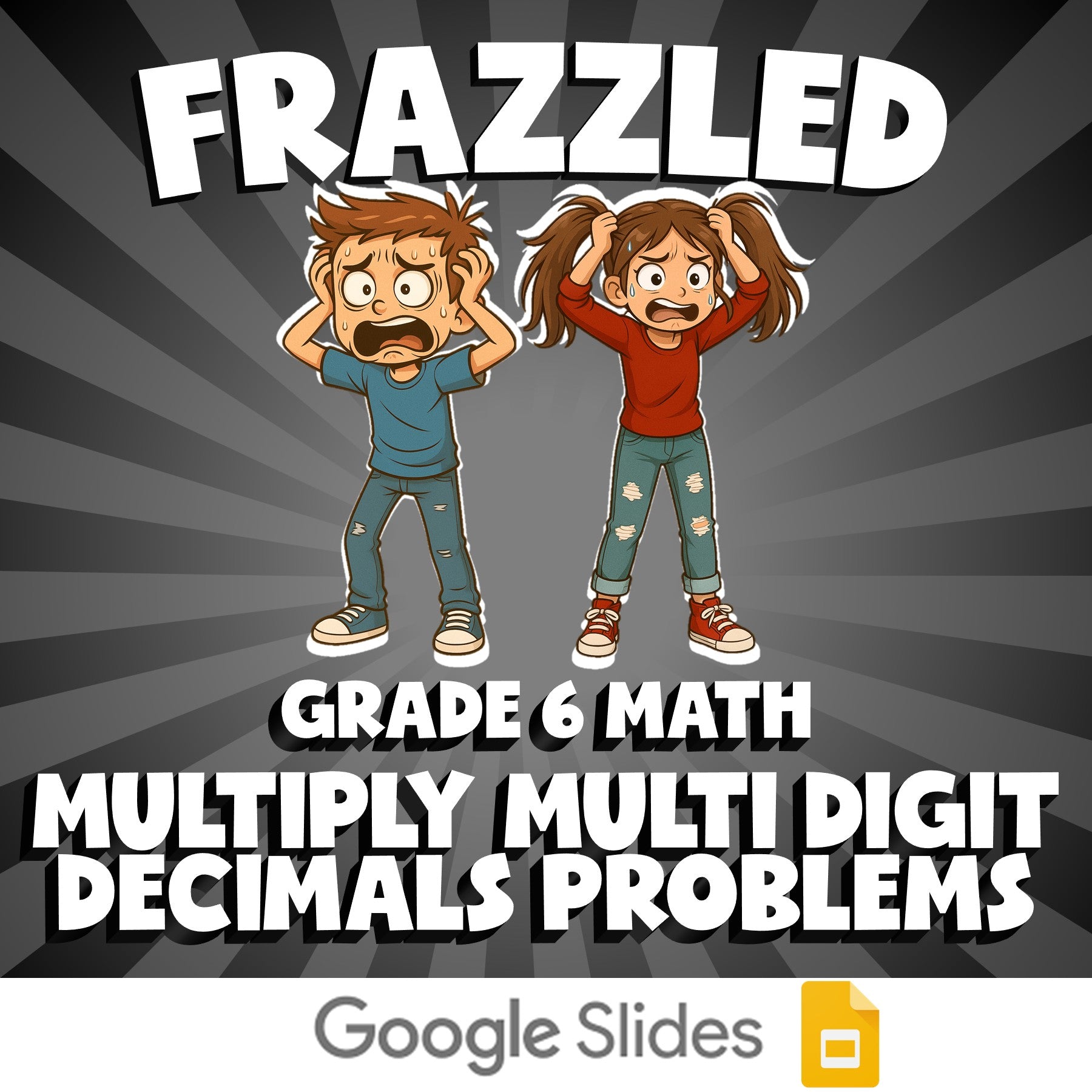 Multiply Multi Digit Decimals Problems FRAZZLED Math Game - No Prep Grade 6