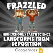 Landforms from Deposition FRAZZLED Game - No Prep Earth Science Review Activity