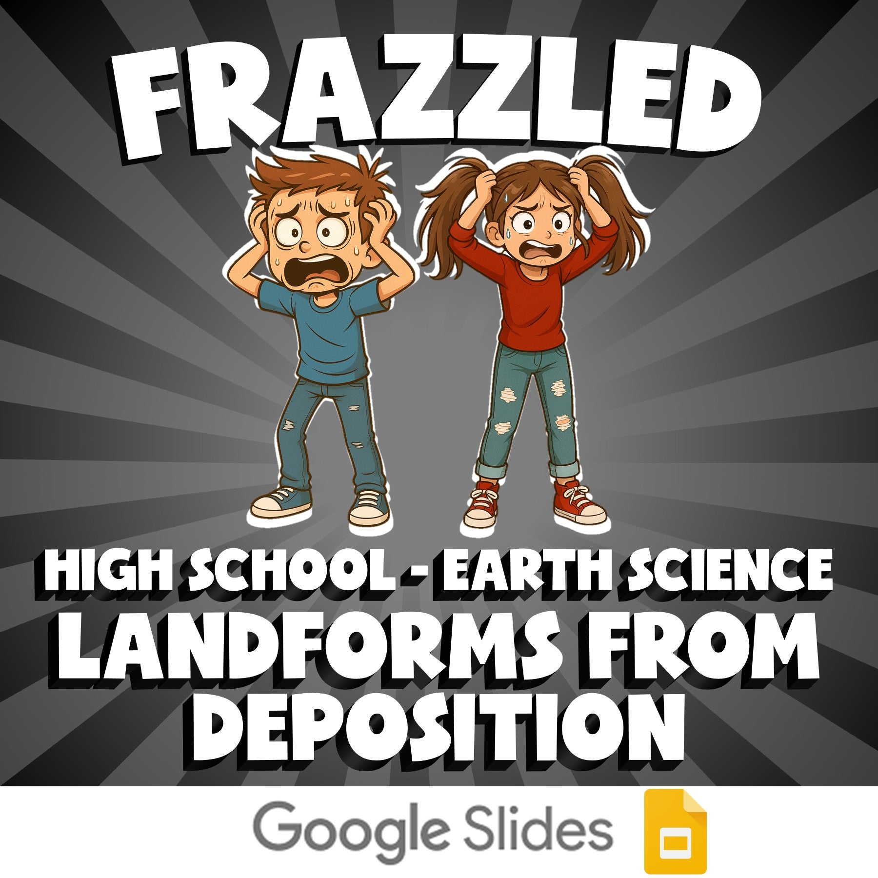 Landforms from Deposition FRAZZLED Game - No Prep Earth Science Review Activity