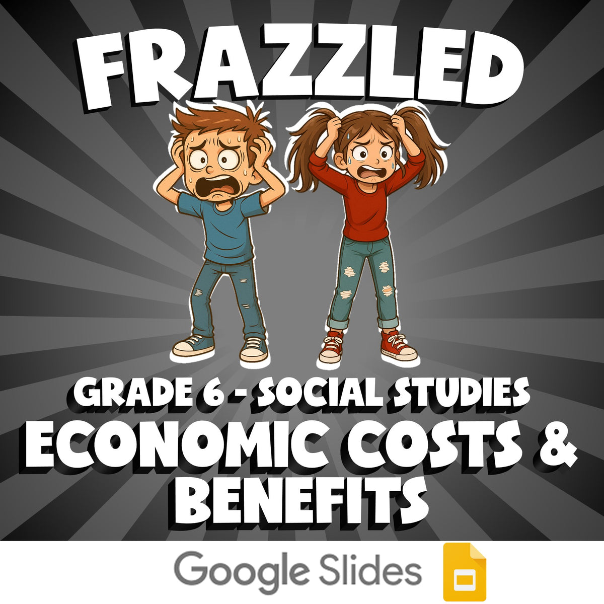 Economic Costs & Benefits FRAZZLED Socials Game - No Prep Grade 6 Review