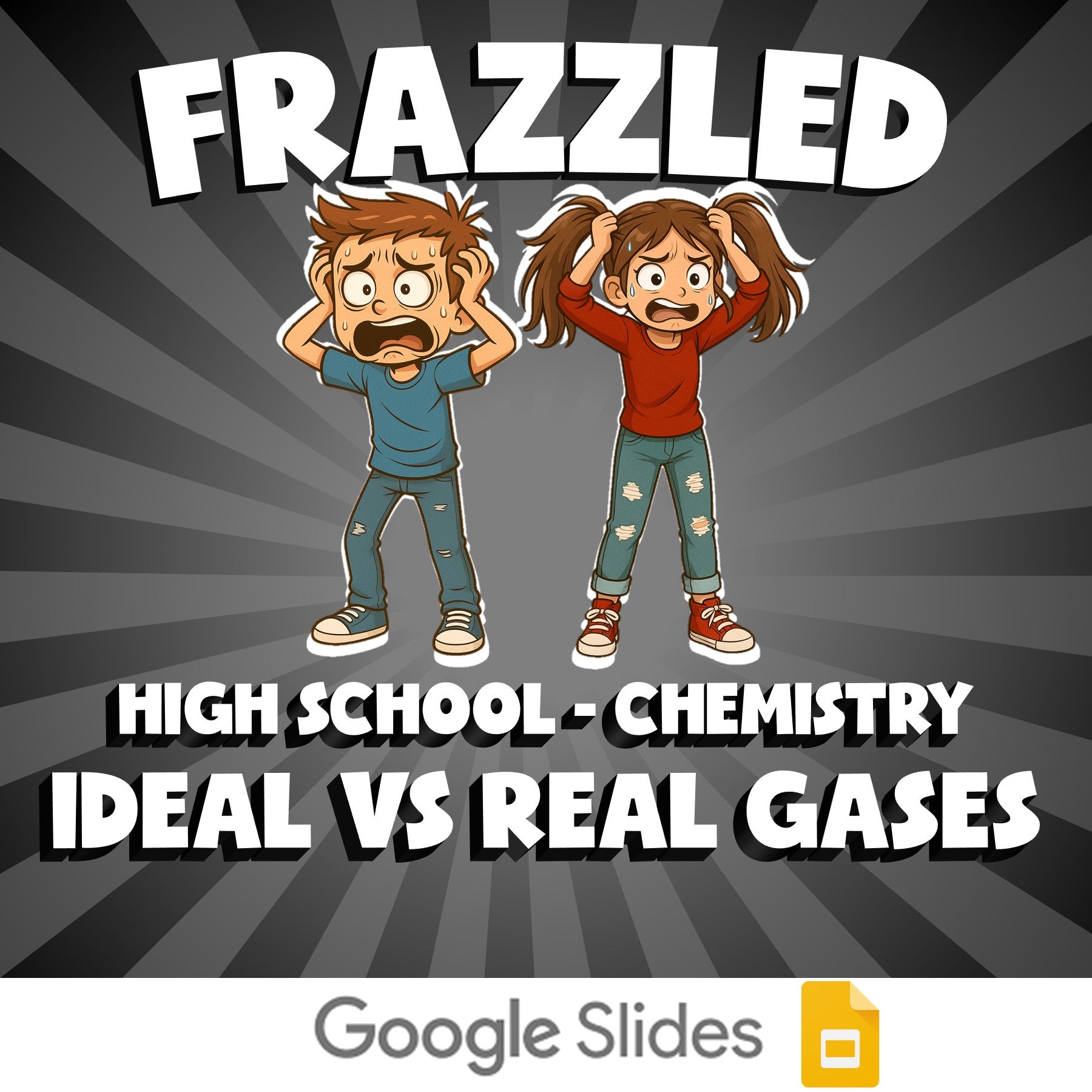 Ideal vs Real Gases FRAZZLED Science Game - No Prep Chemistry Review Activity