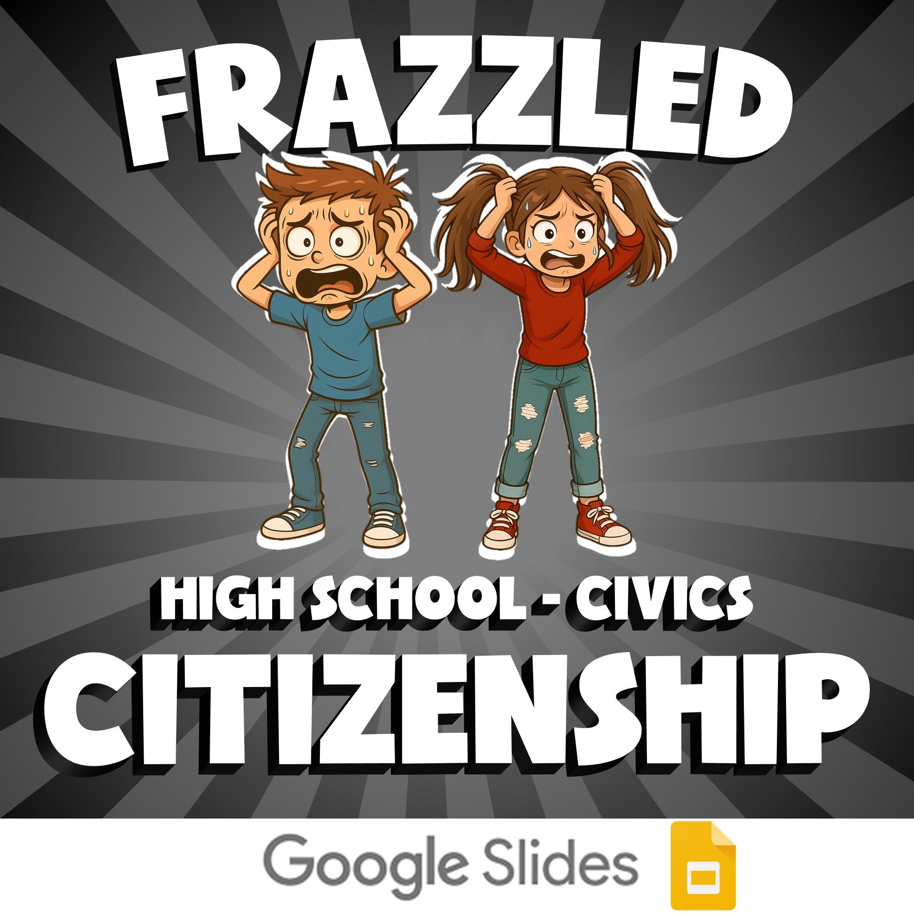 Citizenship FRAZZLED Civics Game - No Prep Review Activity
