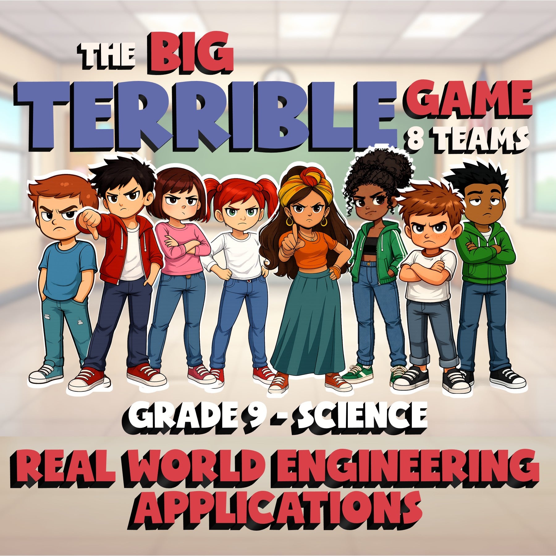 Real World Engineering Applications BIG TERRIBLE GAME - Grade 9 Science Review