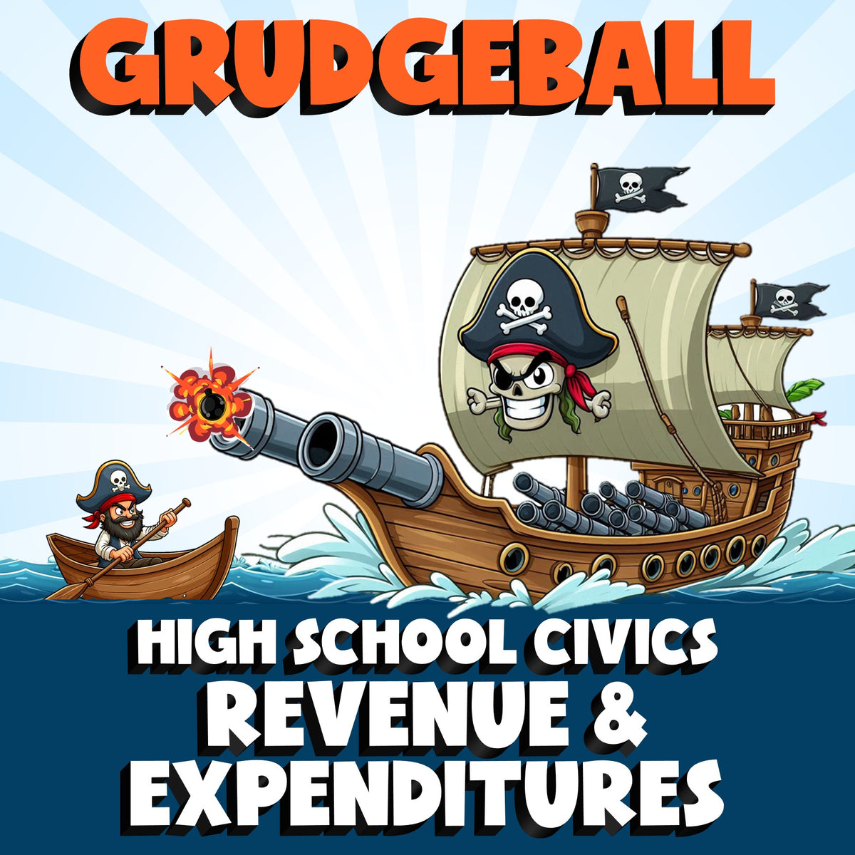 Revenue & Expenditures GRUDGEBALL Civics Game - No Prep Review Activity