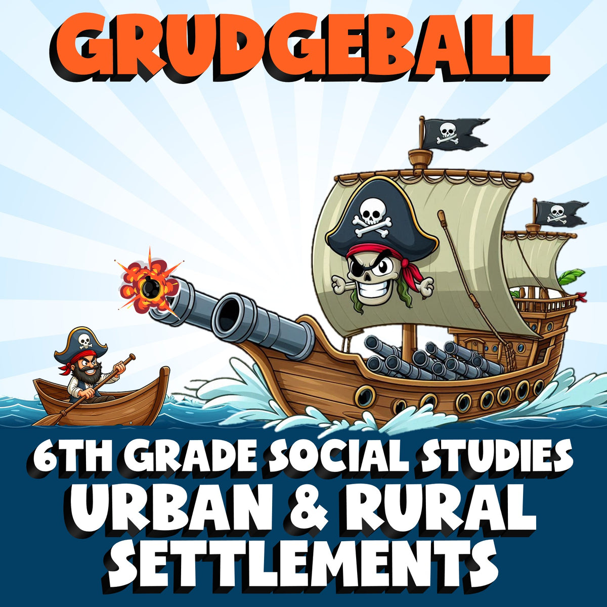 Urban & Rural Settlements GRUDGEBALL Socials Game - No Prep Grade 6 Review