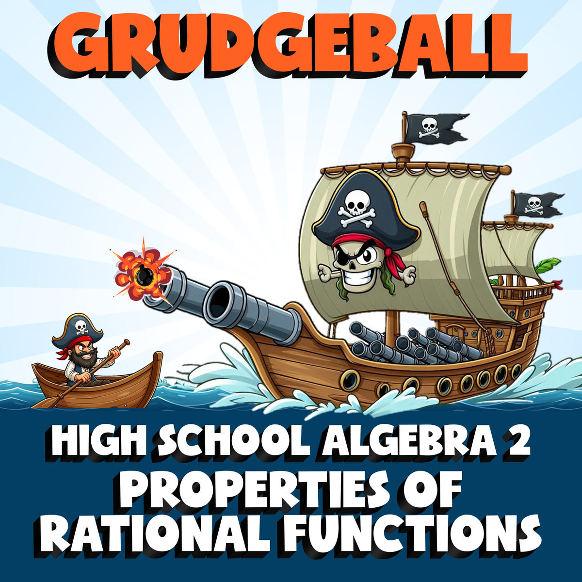 Properties of Rational Functions GRUDGEBALL Math Game - No Prep Algebra 2 Review