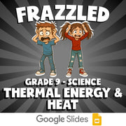 Thermal Energy & Heat FRAZZLED Science Game - No Prep Grade 9 Review Activity