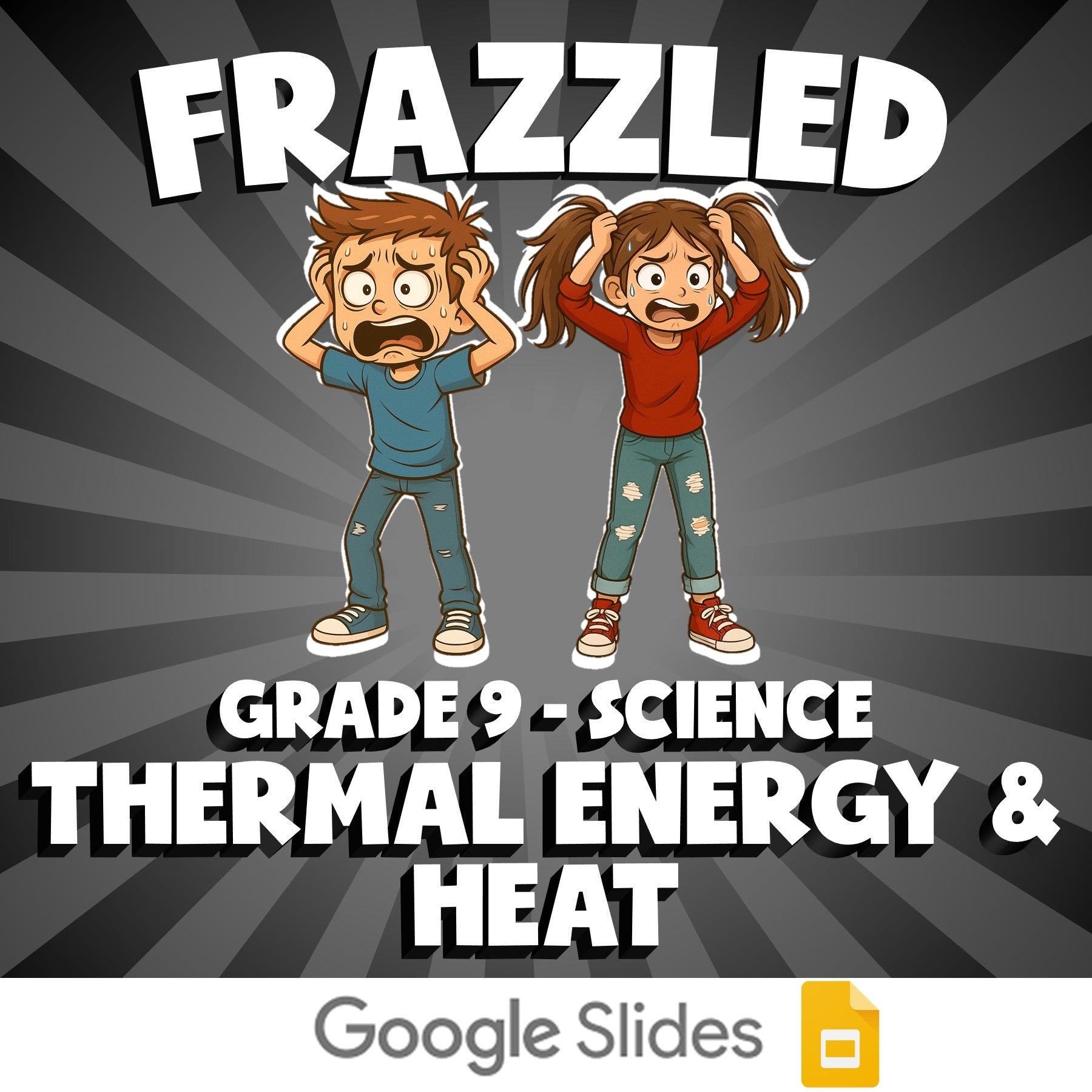 Thermal Energy & Heat FRAZZLED Science Game - No Prep Grade 9 Review Activity