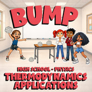Thermodynamics Applications BUMP Science Game - No Prep Physics Review Activity