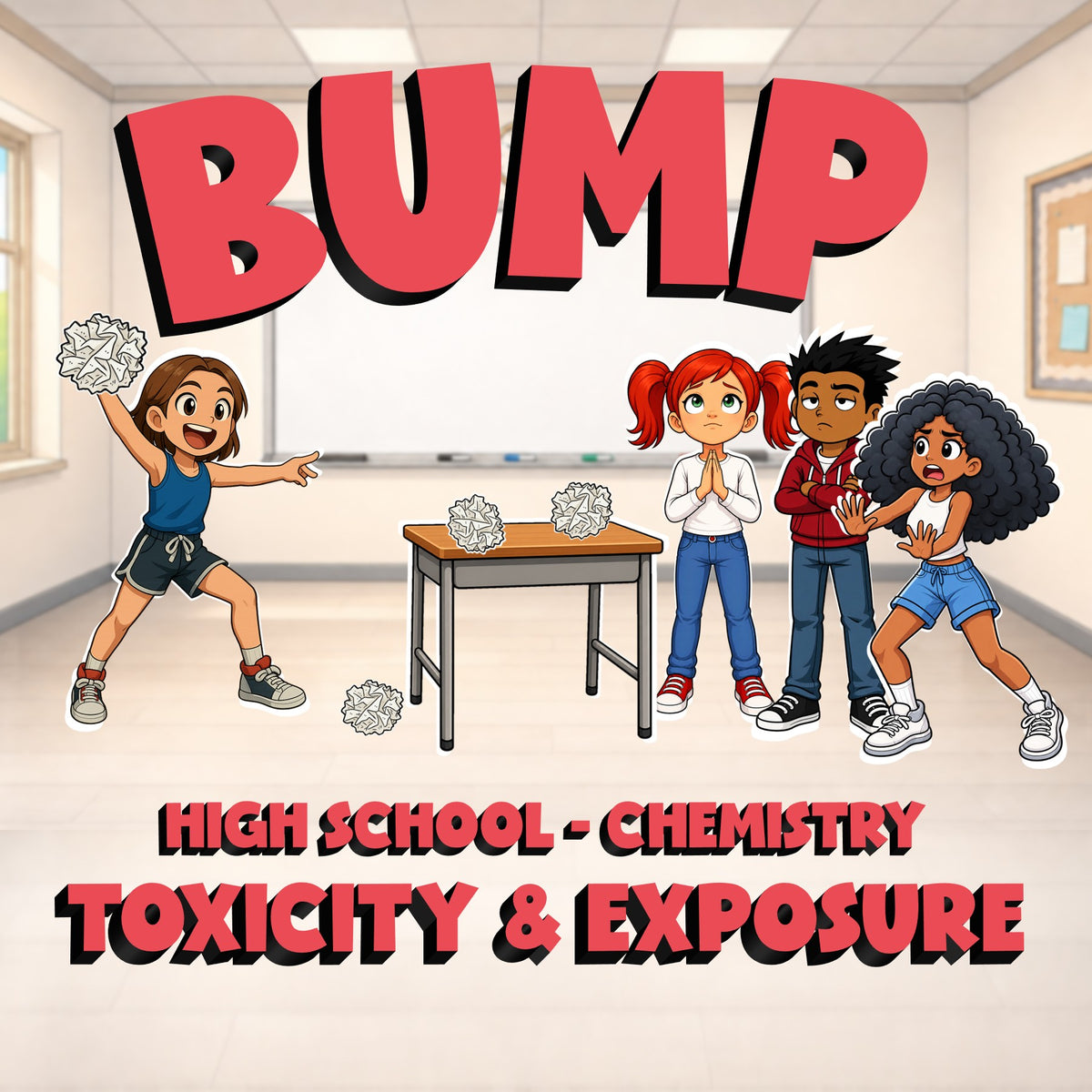 Toxicity & Exposure BUMP Science Game - No Prep Chemistry Review Activity