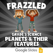 Planets & Their Features FRAZZLED Science Game - No Prep Grade 5 Review Activity