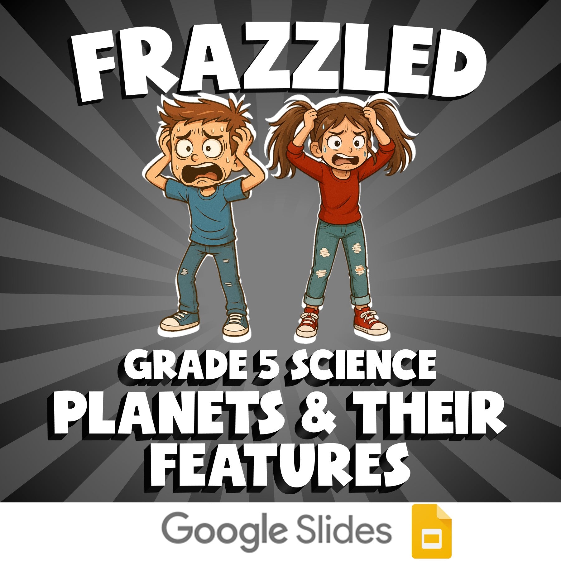 Planets & Their Features FRAZZLED Science Game - No Prep Grade 5 Review Activity