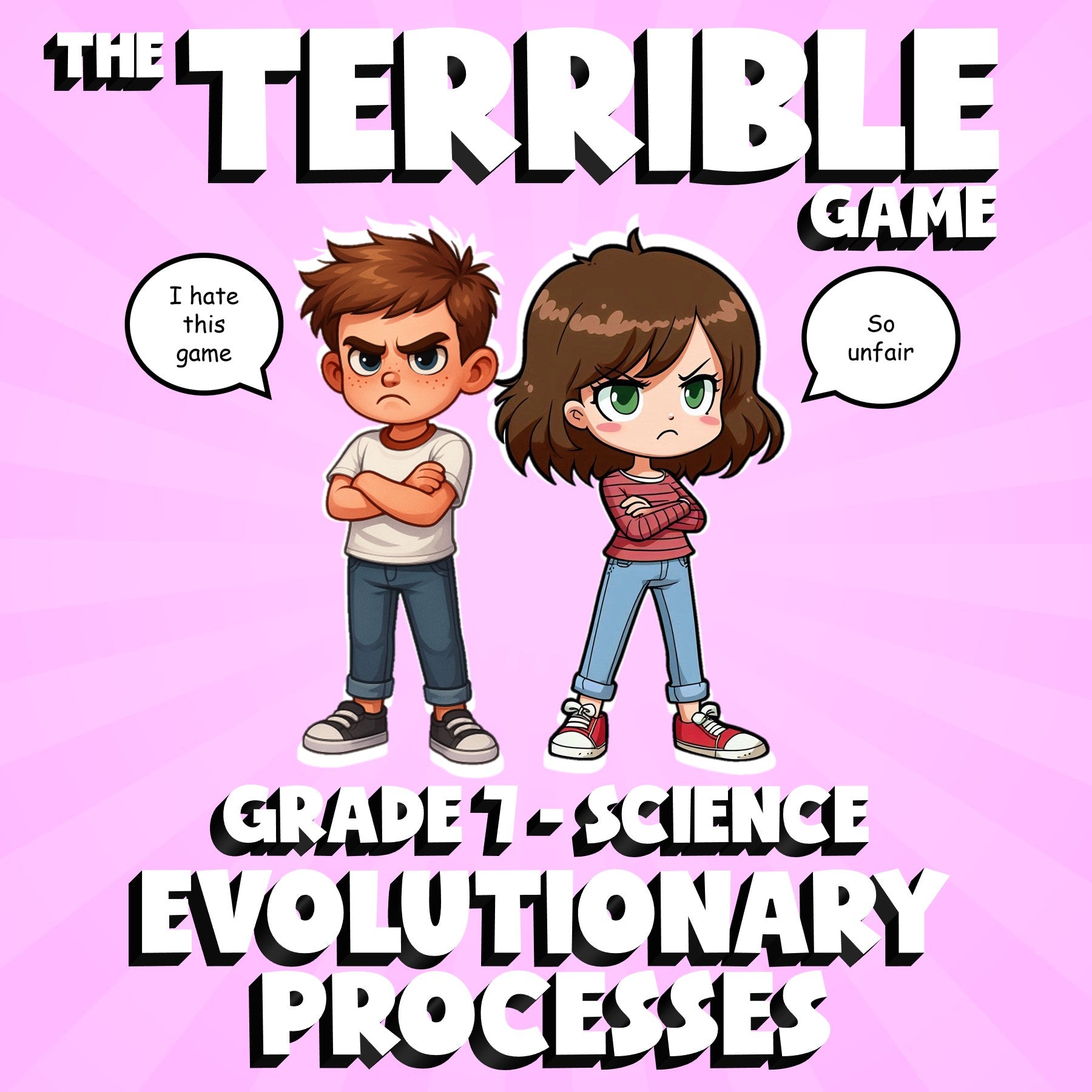 Evolutionary Processes THE TERRIBLE GAME - No Prep Grade 7 Science Review