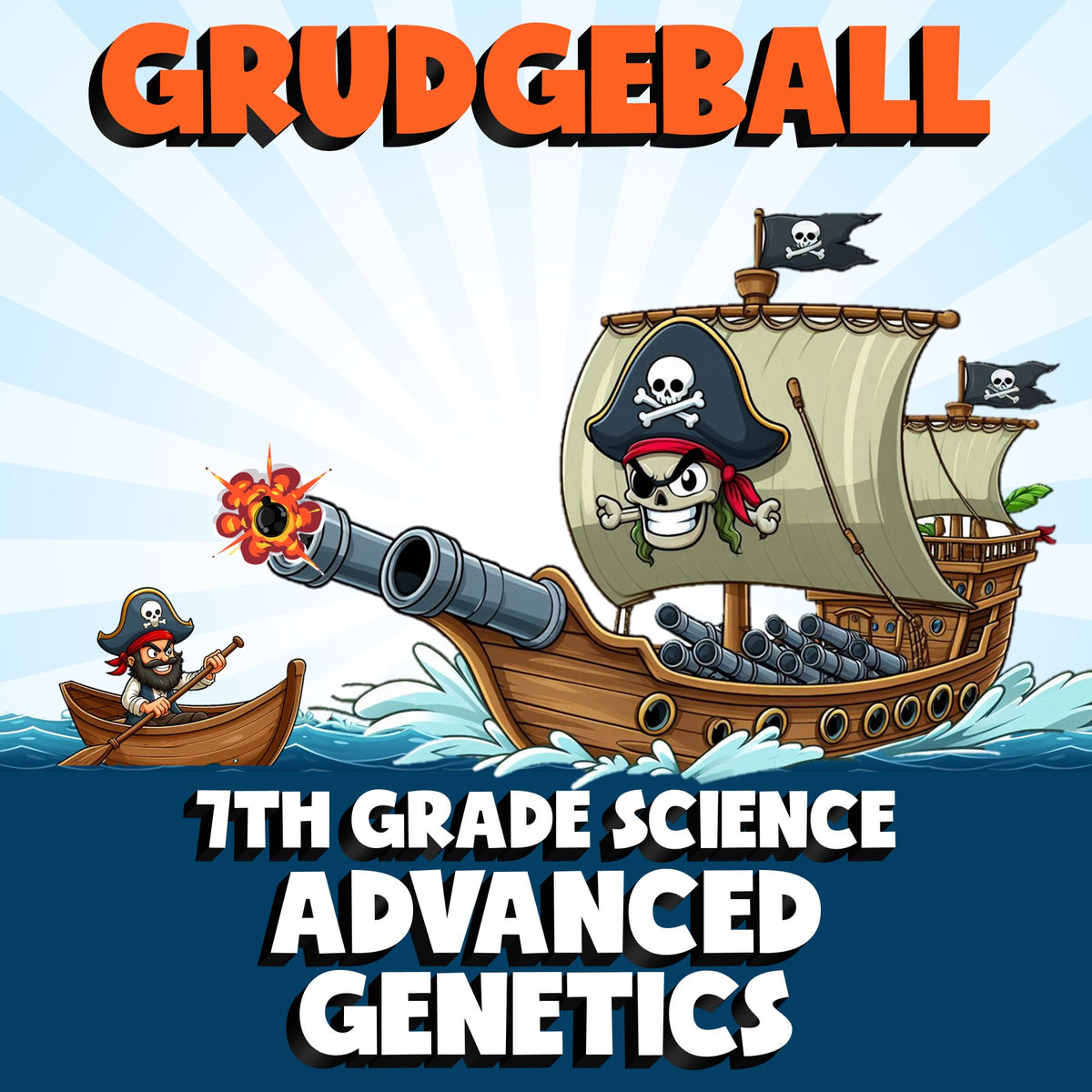 Advanced Genetics GRUDGEBALL Science Game - No Prep Grade 7 Review Activity