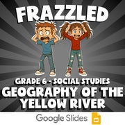 Geography of the Yellow River FRAZZLED Socials Game - No Prep Grade 6 Review