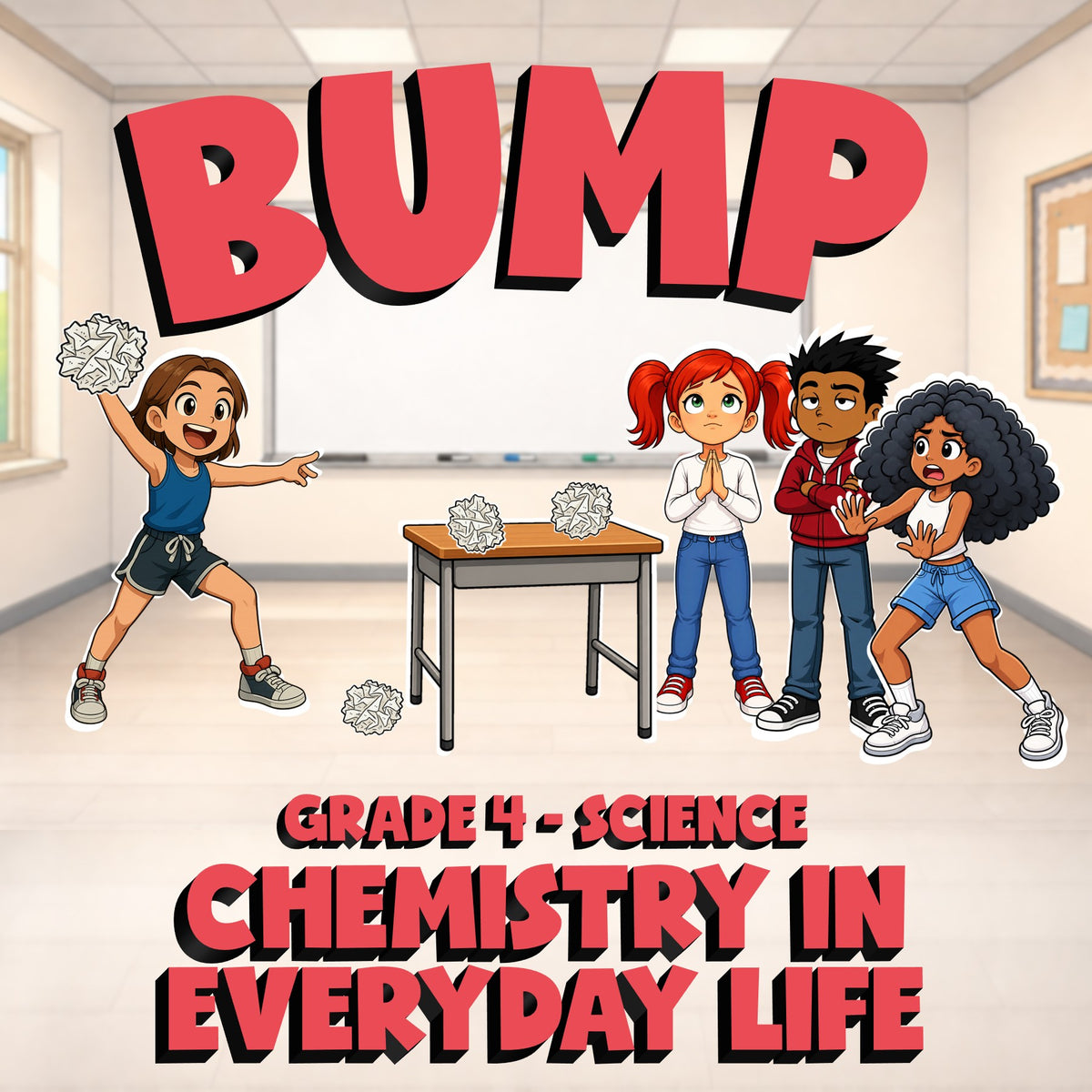 Chemistry in Everyday Life BUMP Science Game - No Prep Grade 4 Review Activity