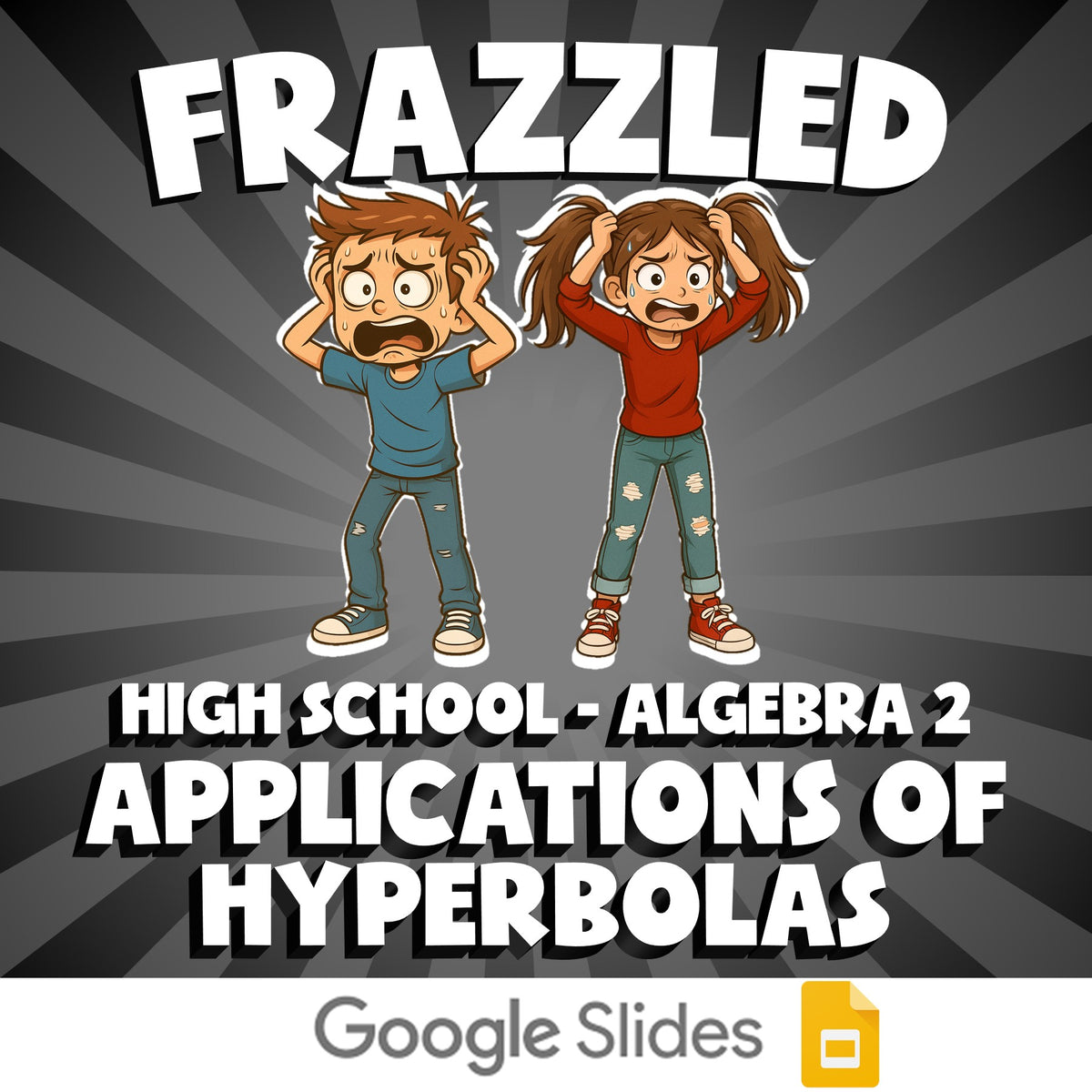 Applications of Hyperbolas FRAZZLED Math Game - No Prep Algebra 2 Review