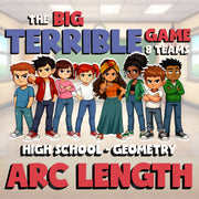 Arc Length BIG TERRIBLE GAME - No Prep Geometry Math Review Activity