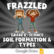 Soil Formation & Types FRAZZLED Science Game - No Prep Grade 8 Review Activity