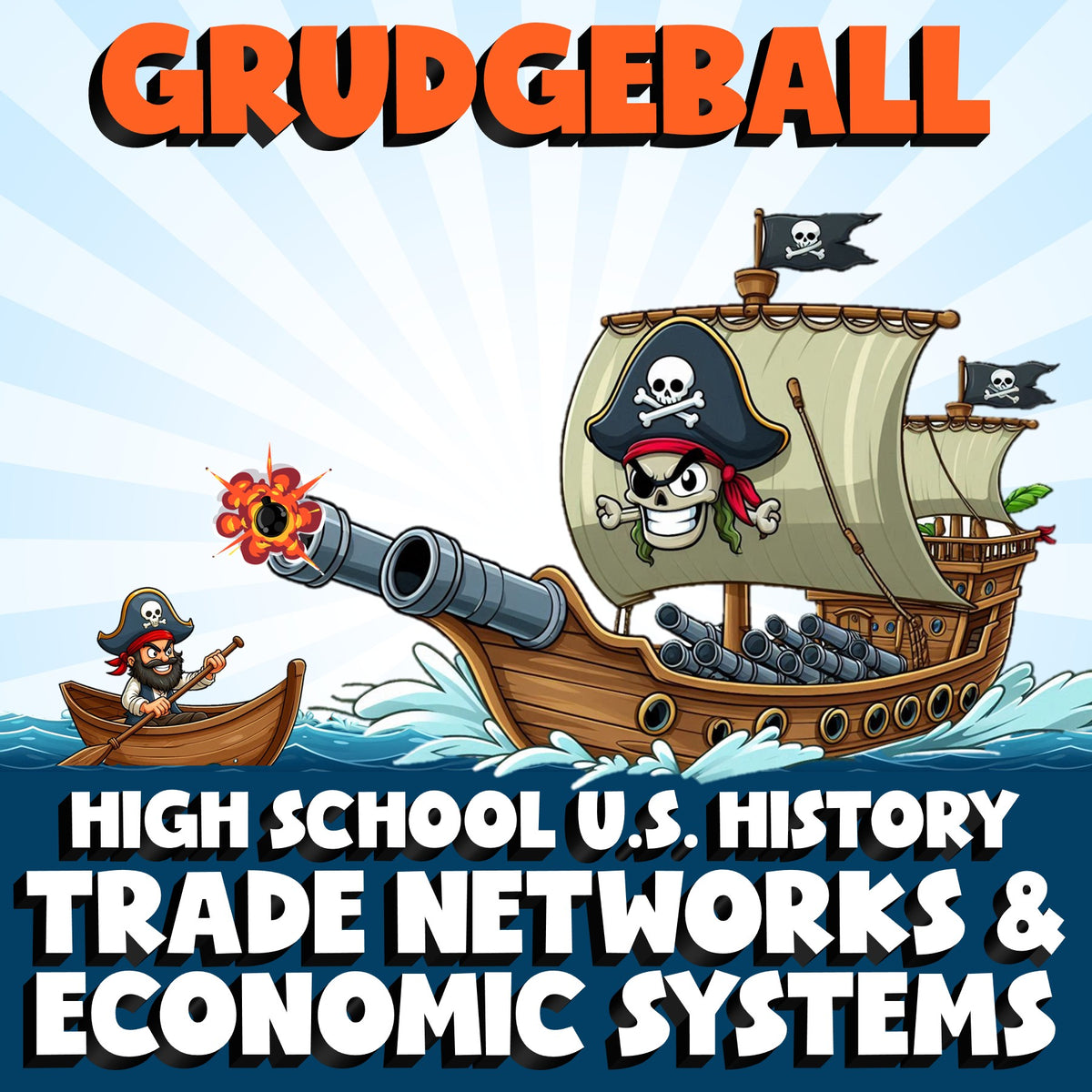 Trade Networks & Economic Systems GRUDGEBALL U.S. History Game - No Prep Review