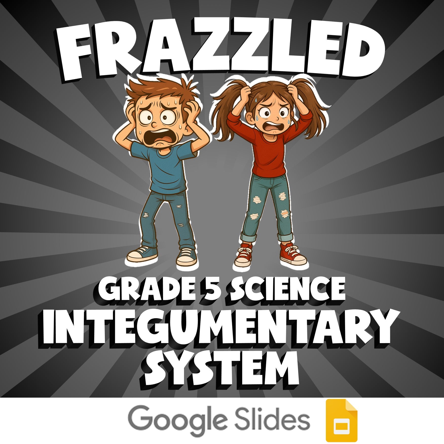 Integumentary System FRAZZLED Science Game - No Prep Grade 5 Review Activity