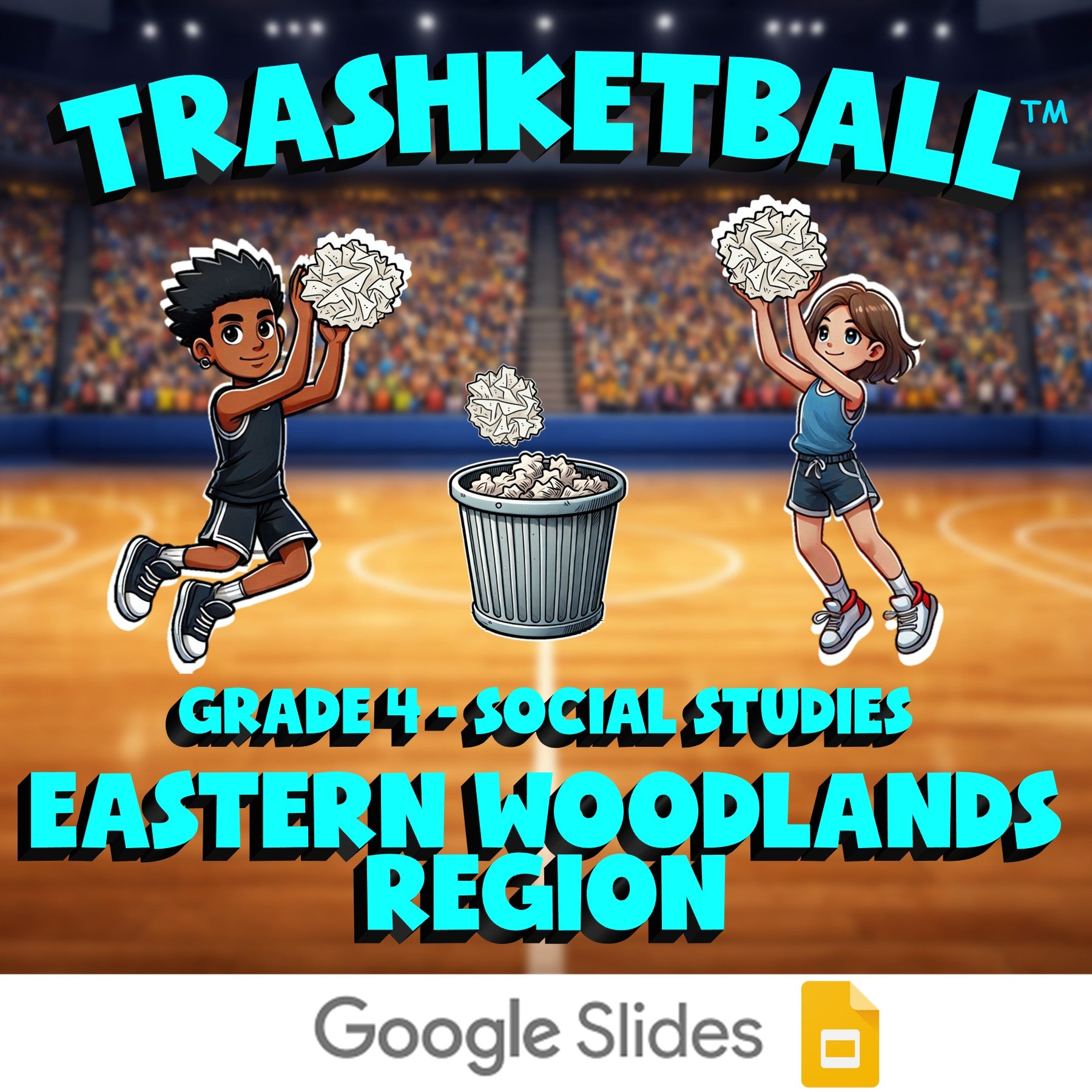Eastern Woodlands Region TRASHKETBALL Socials Game - No Prep Grade 4 Review