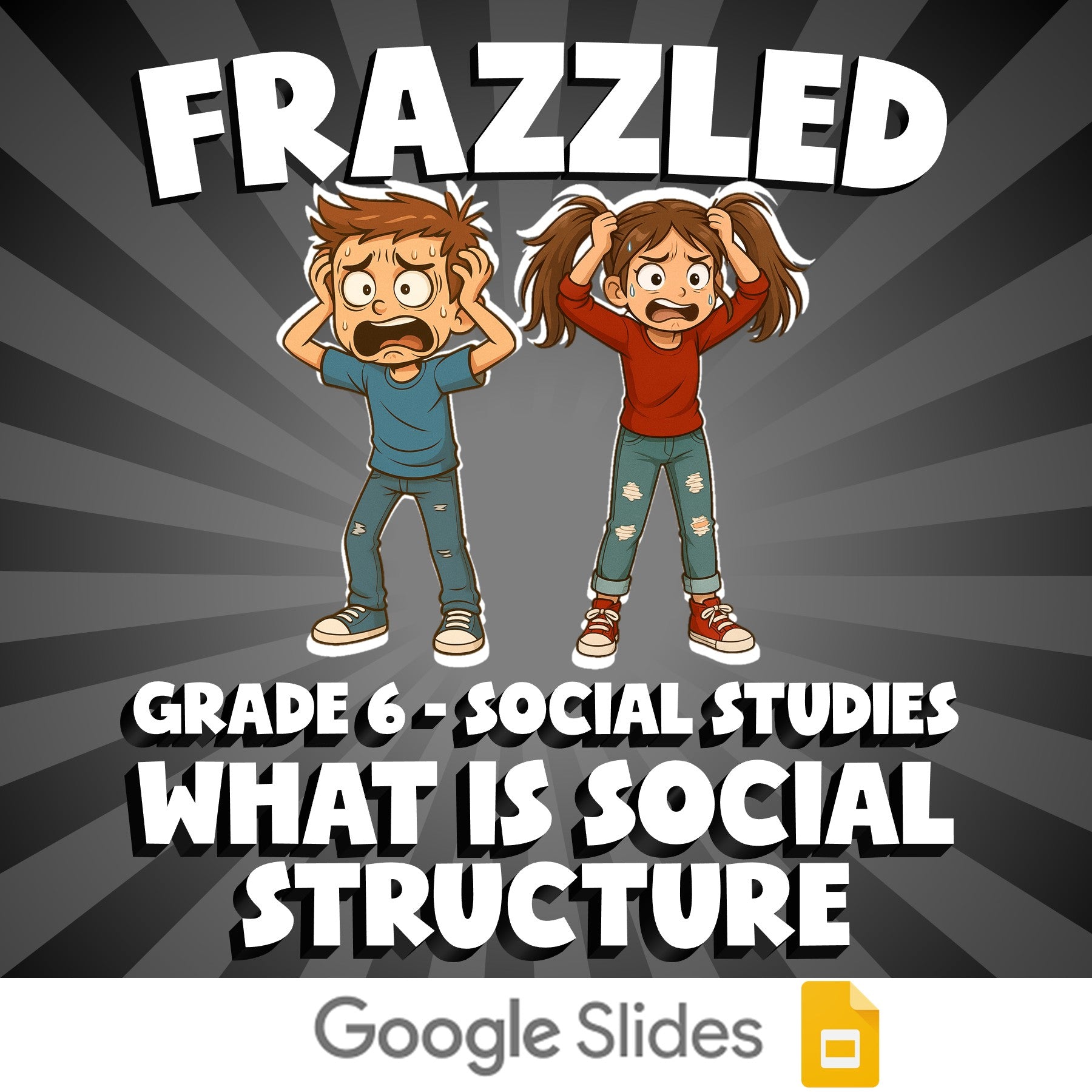 What Is Social Structure FRAZZLED Socials Game - No Prep Grade 6 Review Activity