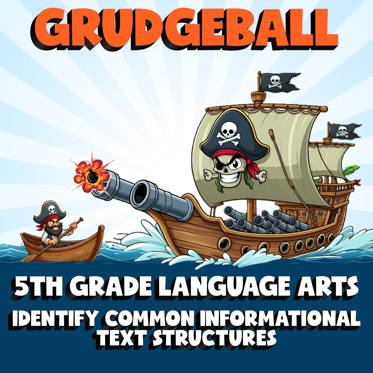 Identify Common Informational Text Structures GRUDGEBALL ELA Game - Grade 5