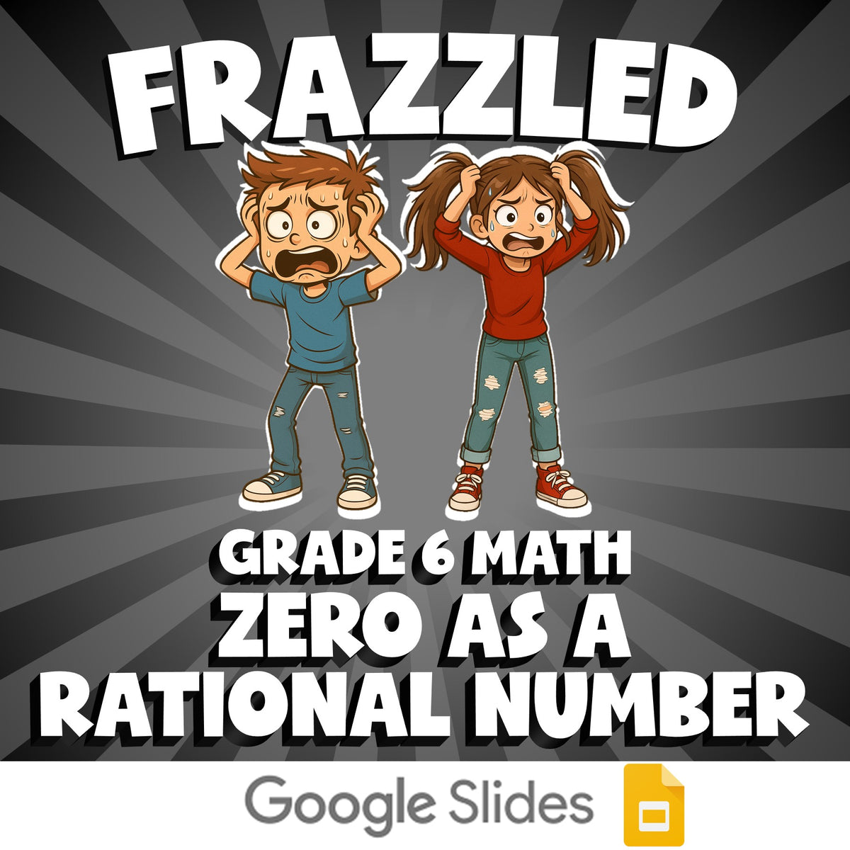 Zero as a Rational Number FRAZZLED Math Game - No Prep Grade 6 Review Activity