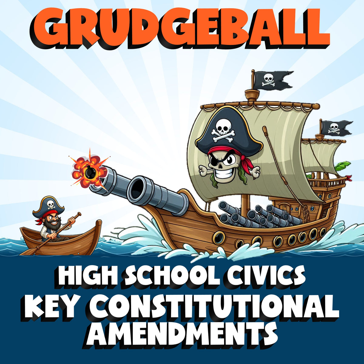 Key Constitutional Amendments GRUDGEBALL Civics Game - No Prep Review Activity