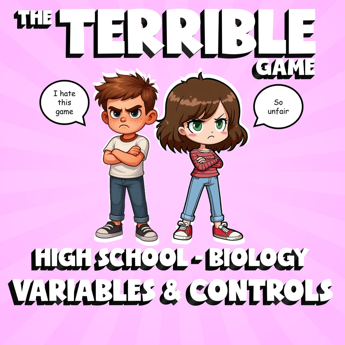 Variables & Controls THE TERRIBLE GAME - No Prep Biology Science Review Activity