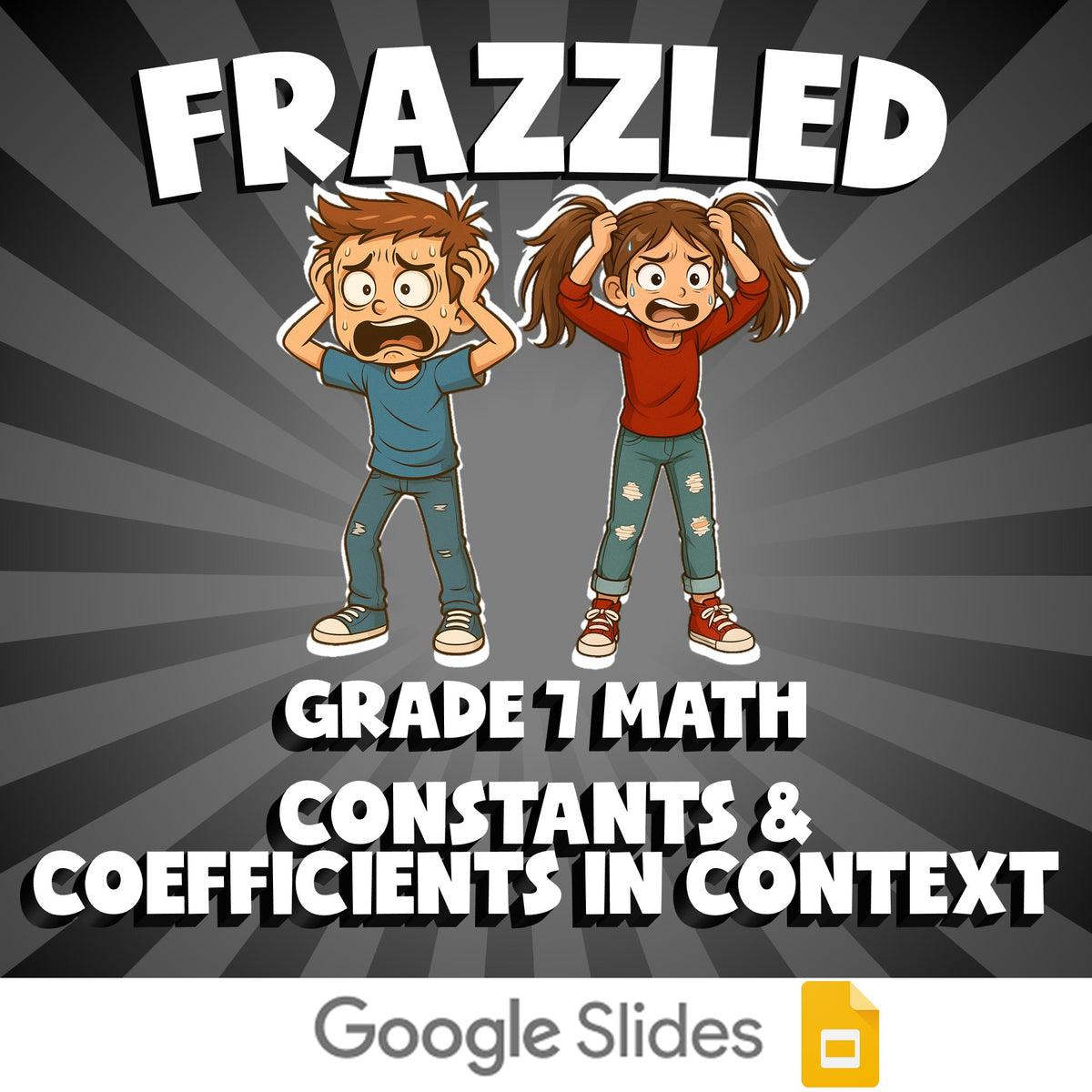 Constants & Coefficients in Context FRAZZLED Math Game - No Prep Grade 7 Review