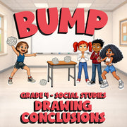 Drawing Conclusions BUMP Socials Game - No Prep Grade 4 Review Activity