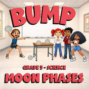 Moon Phases BUMP Science Game - No Prep Grade 5 Review Activity