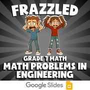 Math Problems in Engineering FRAZZLED Math Game - No Prep Grade 7 Review