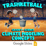 Climate Modeling Concepts TRASHKETBALL Science Game - No Prep Grade 9 Review