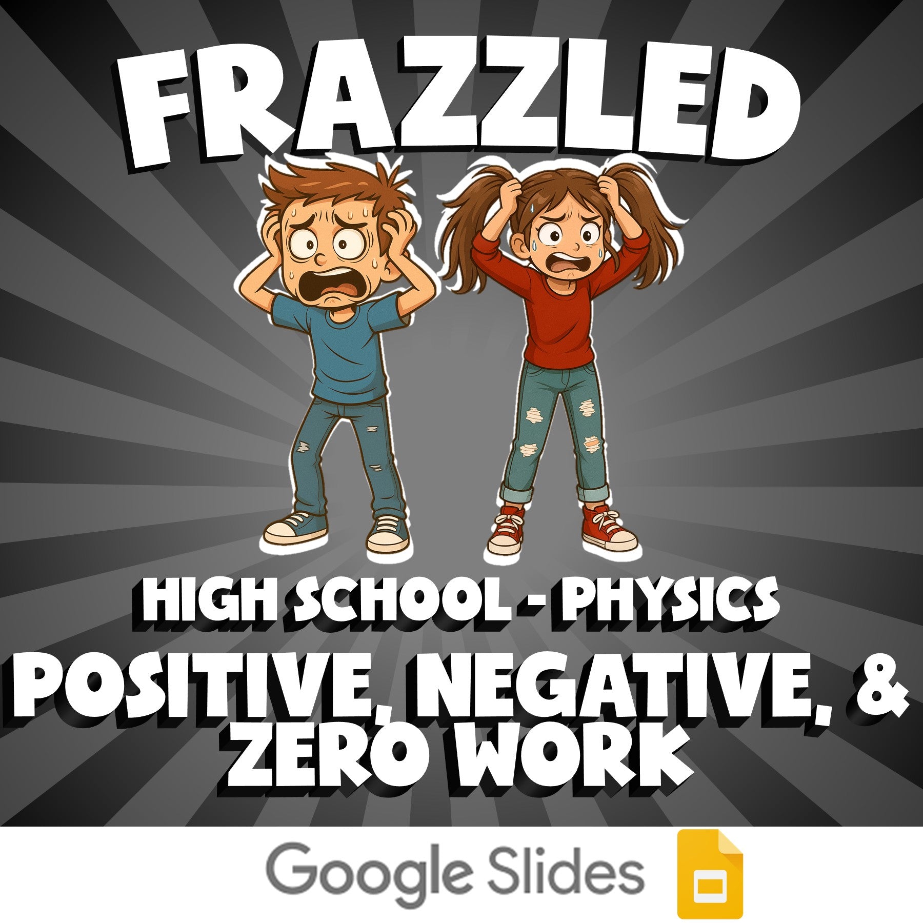 Positive, Negative, & Zero Work FRAZZLED Science Game - No Prep Physics Review