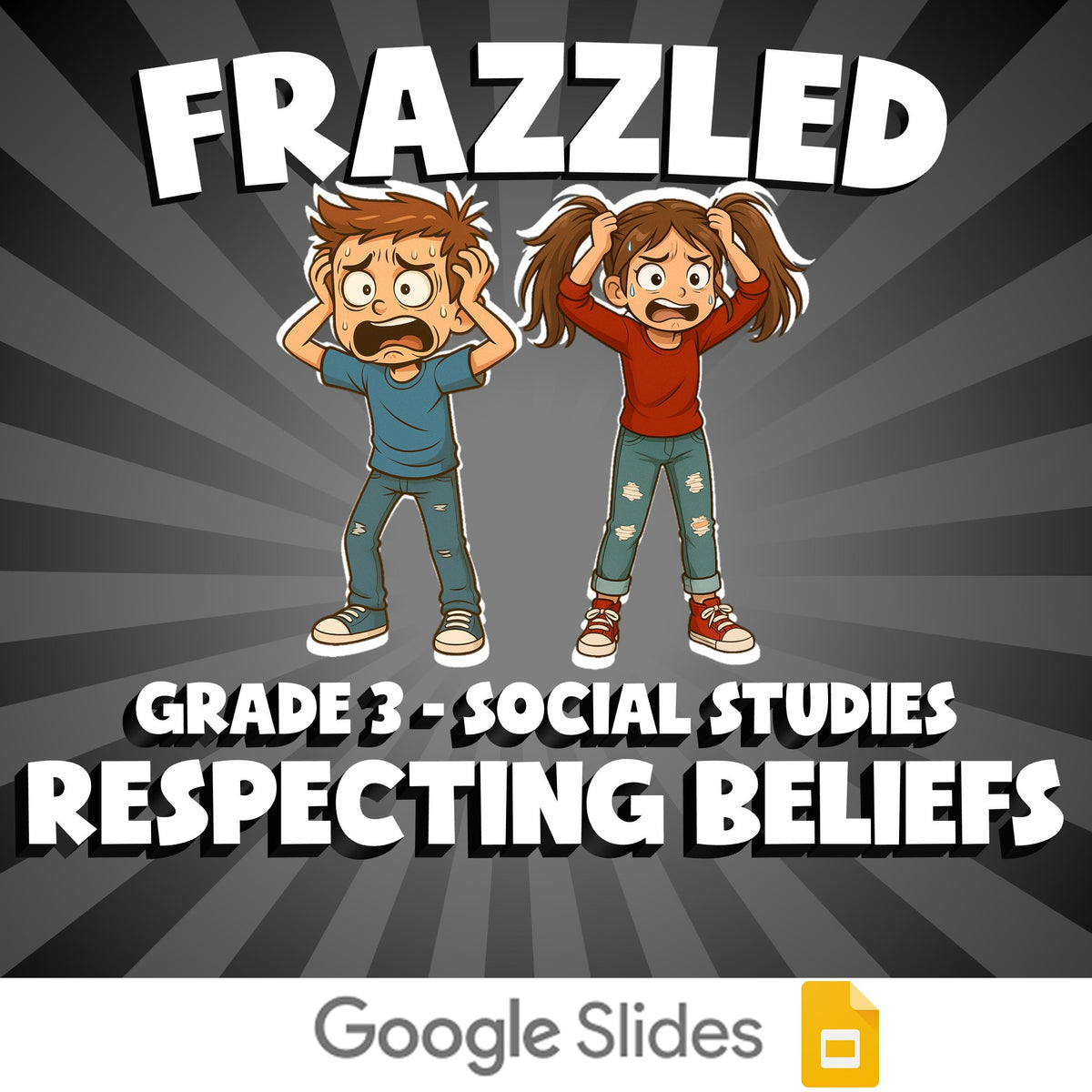 Respecting Beliefs FRAZZLED Socials Game - No Prep Grade 3 Review Activity