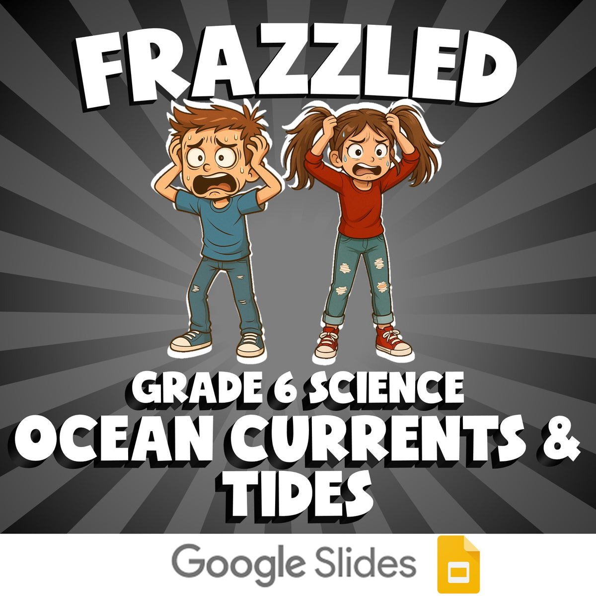 Ocean Currents & Tides FRAZZLED Science Game - No Prep Grade 6 Review Activity