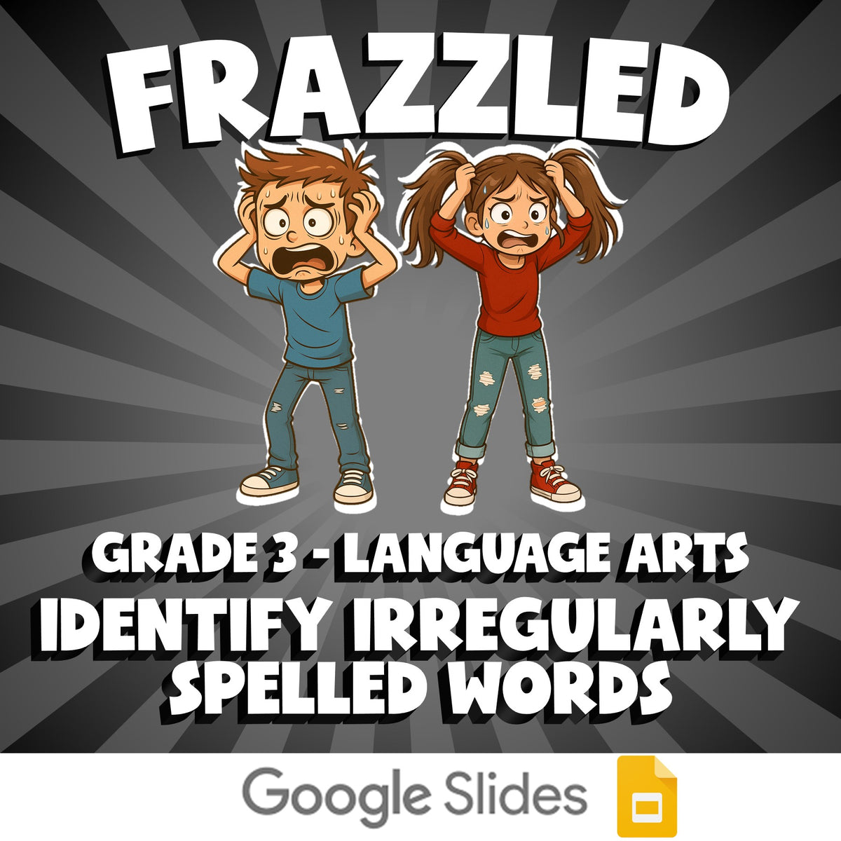 Identify Irregularly Spelled Words FRAZZLED ELA Game - No Prep Grade 3 Review