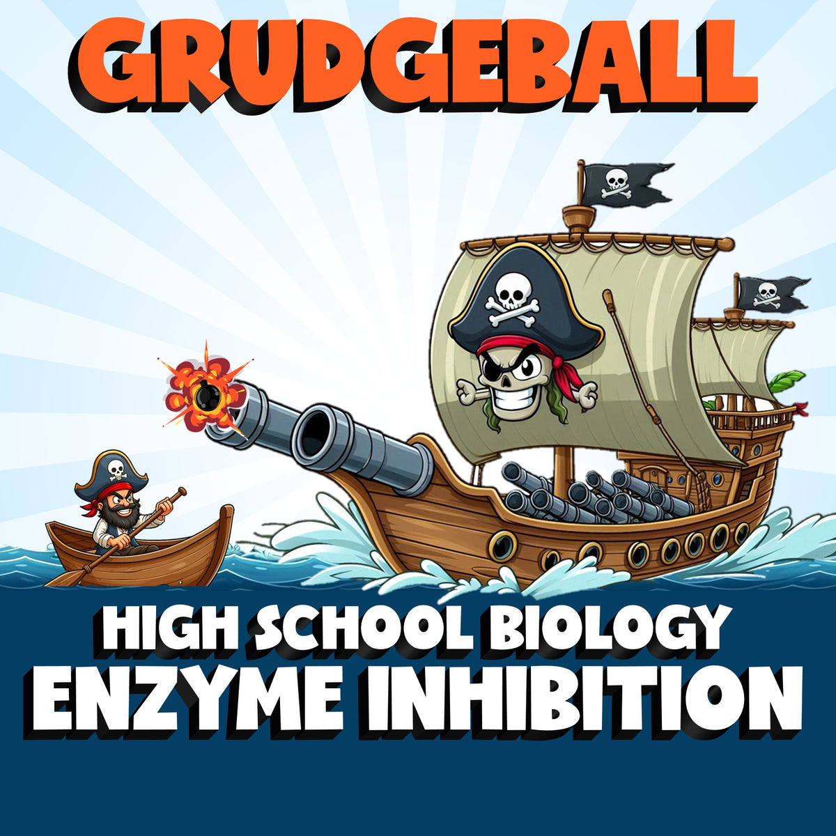 Enzyme Inhibition GRUDGEBALL Science Game - No Prep Biology Review Activity