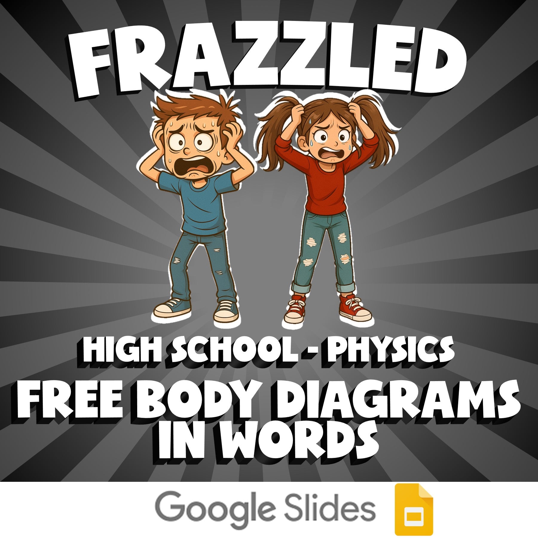 Free Body Diagrams in Words FRAZZLED Science Game - No Prep Physics Review