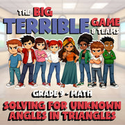 Solving for Unknown Angles in Triangles BIG TERRIBLE GAME - Grade 9 Math Review