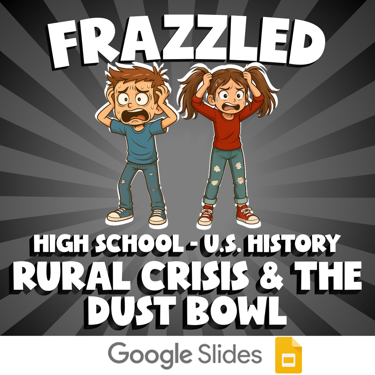 Rural Crisis & the Dust Bowl FRAZZLED U.S. History Game - No Prep Review