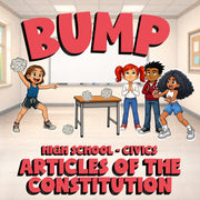Articles of the Constitution BUMP Civics Game - No Prep Review Activity