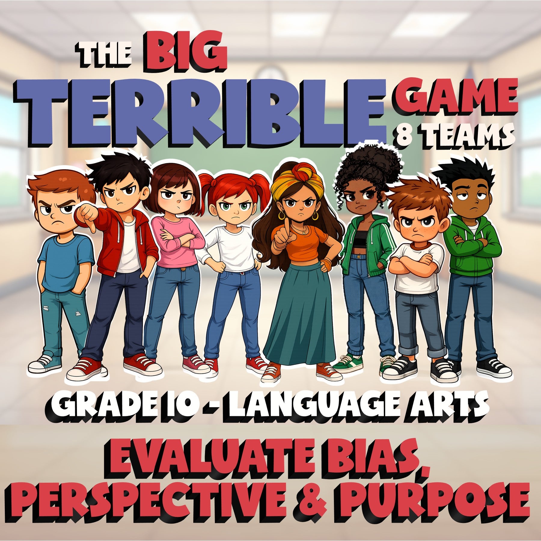 Evaluate Bias, Perspective & Purpose BIG TERRIBLE GAME - Grade 10 ELA Review