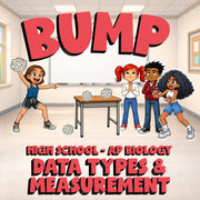 Data Types & Measurement BUMP Science Game - No Prep AP Biology Review Activity