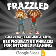 Use Figurative Phrases for Intended Meaning FRAZZLED ELA Game - No Prep Grade 10