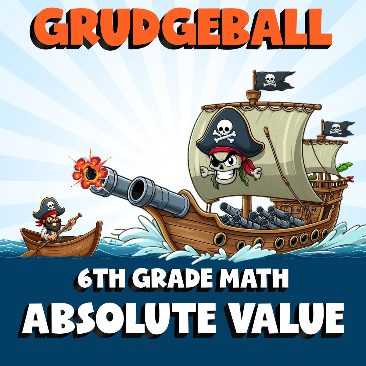 Absolute Value GRUDGEBALL Math Game - No Prep Grade 6 Review Activity