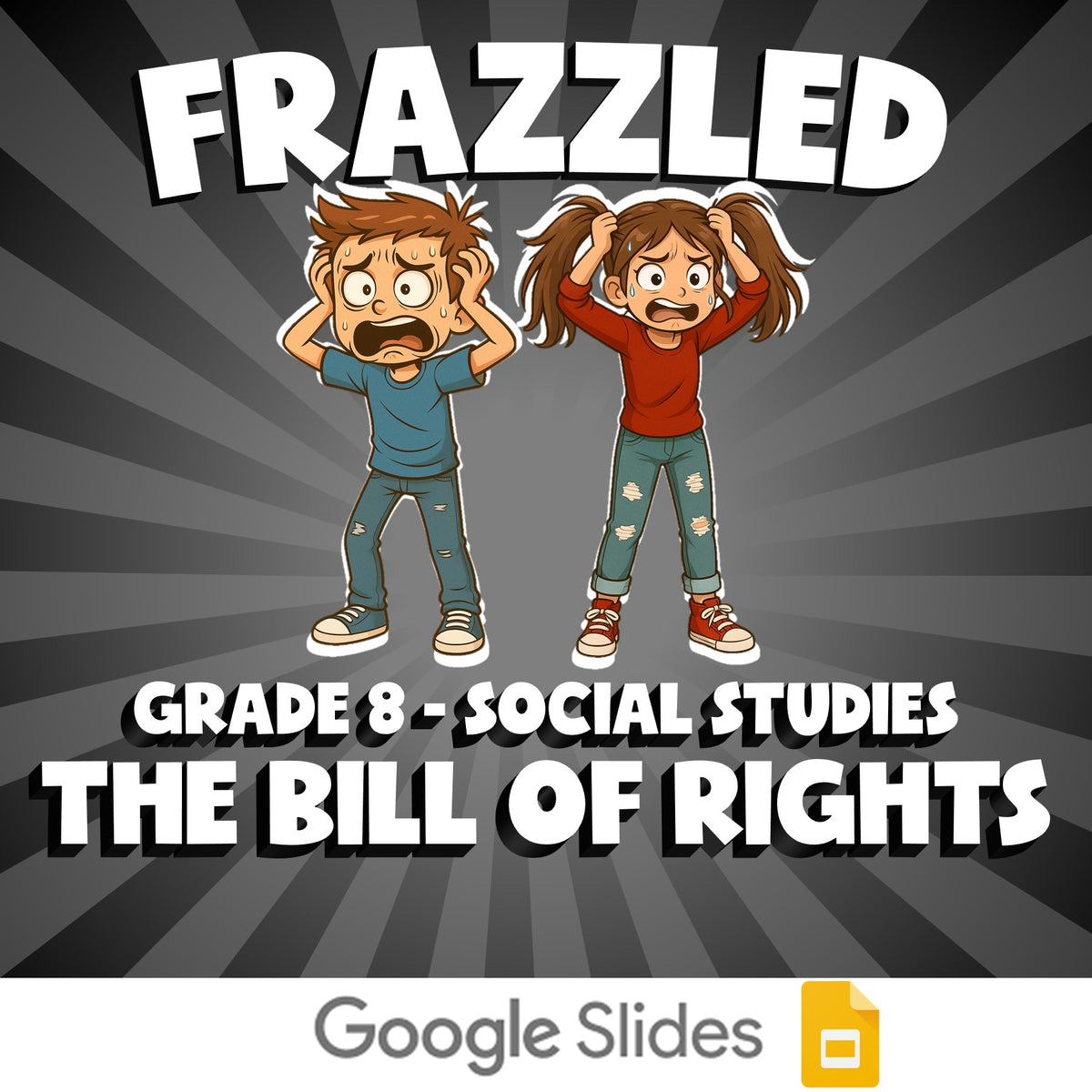The Bill of Rights FRAZZLED Socials Game - No Prep Grade 8 Review Activity
